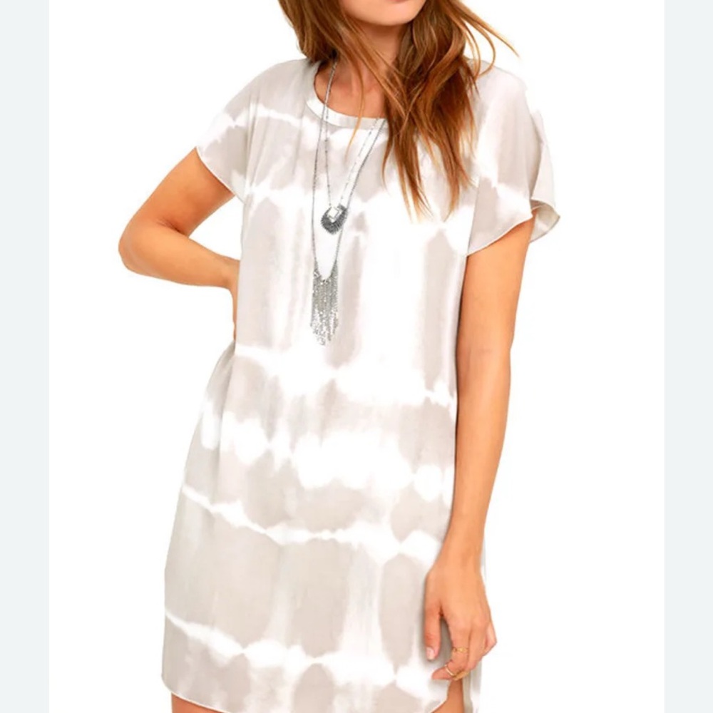 Gentle Fawn Cream and White High Low Dress